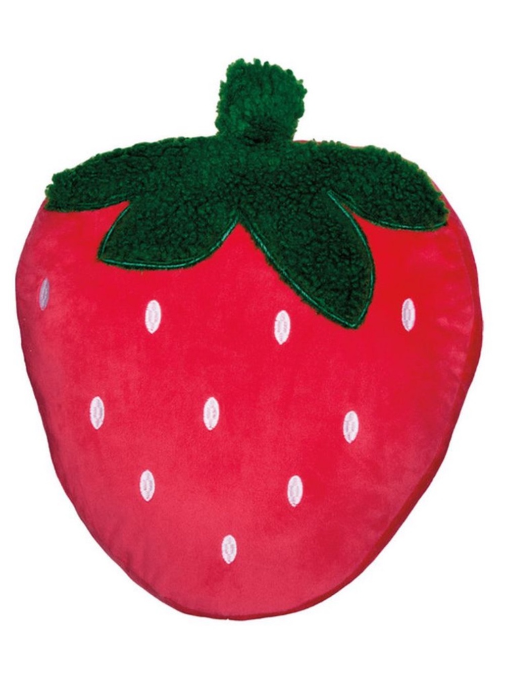 Kirkton House Large Strawberry Shaped Fruit Accent Decor Pillow